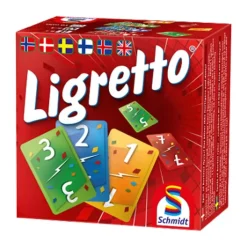 Spilbræt Kortspil - Ligretto 2-4 spillere - Rød