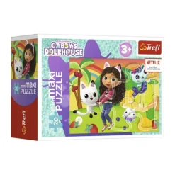 Spilbræt Puzzle Puslespil - Gabbys Dollhouse 20 brikker
