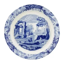 Spode Blue Italien Tærteform Ø 25,8 cm - Porcelæn - Blå/hvid
