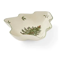 Spode Christmas Tree Fad B 17,8 x L 20,3 cm - Porcelæn - Hvid