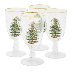 Spode Christmas Tree Gløgg Glas - 4 stk. 45 cl - Glas - Multifarvet