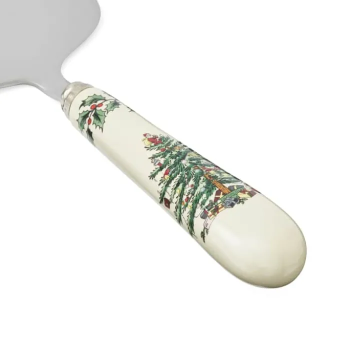 Spode Christmas Tree Kagekniv L 26 cm - Keramik/rustfrit stål - Multifarvet
