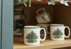 Spode Christmas Tree Krus 22 cl - Porcelæn - Hvid