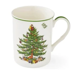 Spode Christmas Tree Krus - 4 stk. Ø 12 - Porcelæn - Hvid