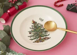 Spode Christmas Tree Suppeskål Ø 23 cm - Porcelæn - Hvid
