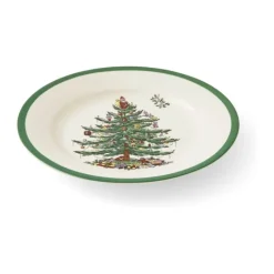 Spode Christmas Tree Tallerken Ø 19,7 cm - Porcelæn - Hvid