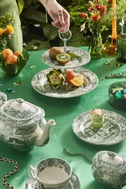 Spode Heritage Green Italian Étagère H 23,5 cm - Porcelæn - Grøn