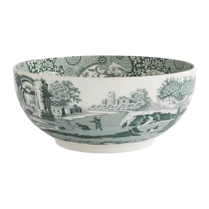Spode Heritage Green Italian Skål Ø 26,5 cm - Porcelæn - Grøn