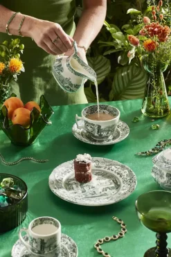 Spode Heritage Green Italian Asiet - 4 stk. Ø 15 cm - Porcelæn - Grøn