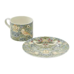 Spode Morris & Co Tekop m. underkop 36 cl - Porcelæn - Multifarvet