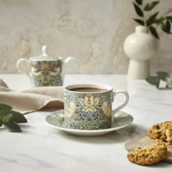 Spode Morris & Co Tekop m. underkop 36 cl - Porcelæn - Multifarvet