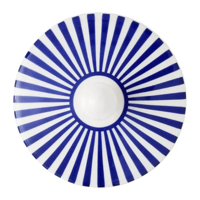 Spode Steccato Sukkerkrukke m.låg Ø 11,5 cm - Porcelæn - Blå