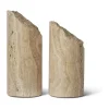 Spring Copenhagen Colonna Bogstøtte H 16/19 cm - Travertin - Sand