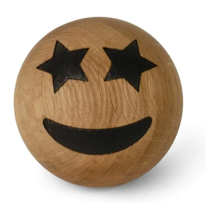 Spring Copenhagen Figur Emotion - Star Eyes Ø 7 cm - Certificeret egetræ