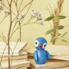 Spring Copenhagen Fugl - Lucky Light Blue H 6,5 cm - Certificeret bøgetræ - Lyseblå
