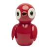 Spring Copenhagen Fugl - Remarkable Red H 6,5 cm - Certificeret bøgetræ - Rød