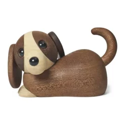 Spring Copenhagen Hundehvalp - Jojo H 5 x L 11,5 cm - Certificeret mahognitræ - Natur
