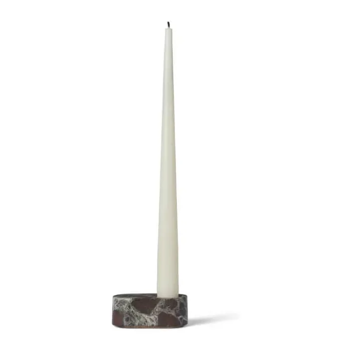 Spring Copenhagen Ovaali Lysestage H 3 x L 8 cm - Mormor - Rød