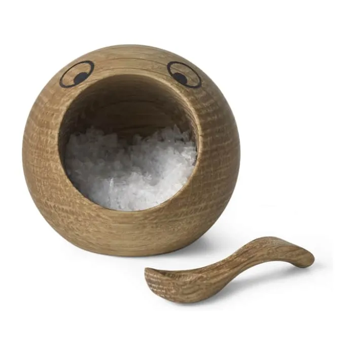 Spring Copenhagen Salty Saltkar Ø 7 cm - Certificeret egetræ - Natur