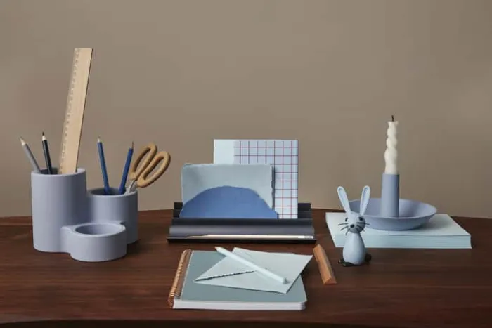 Spring Copenhagen Vague Organizer H 4,5 x B 23 x L 10,6 cm - Aluminium - Blå