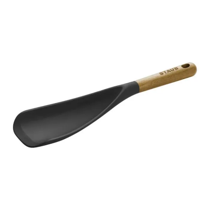 Staub Multiske L 30 cm - Silikone/akacietræ - Sort
