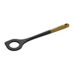 Staub Risottoske L 31 cm - Silikone/akacietræ - Sort