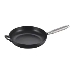 Staub Stegepande Ø 28 cm - Støbejern - Sort/Sølvfarvet