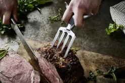 Steak Champ Bull Fork Stegegaffel H 16,5 cm - Zinklegering - Stål