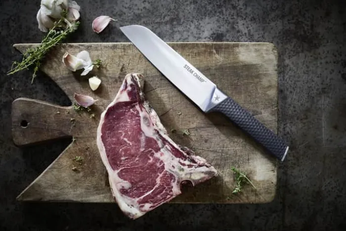 Steak Champ Chef's Kitchen Pro Kokkekniv L 19 cm - Rustfrit stål - Sort