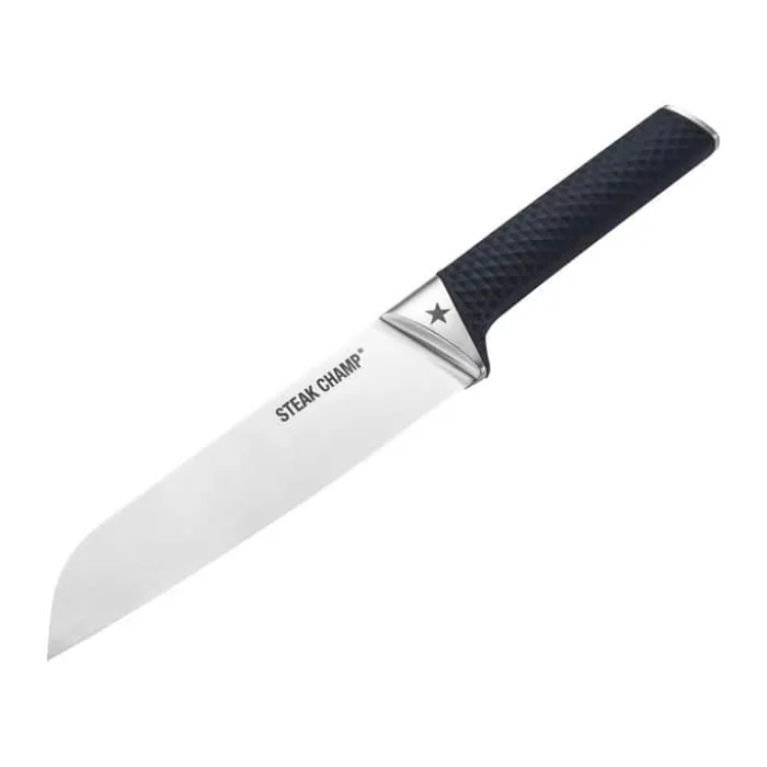 Steak Champ Chef's Kitchen Pro Kokkekniv L 19 cm - Rustfrit stål - Sort