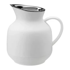 Stelton Amphora Termokande 1 liter - Glas/plastik - Hvid