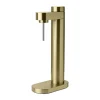 Stelton Brus Kulsyremaskine m. flaske H 42 cm - Rustfrit stål - Brushed Brass