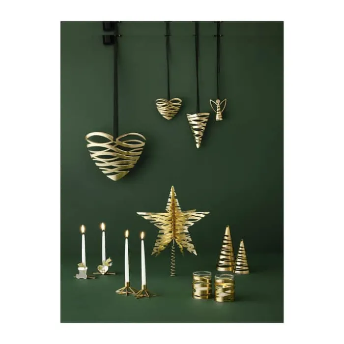 Stelton Christmas While Waiting Lysestage H 6 cm - Messing/Zink