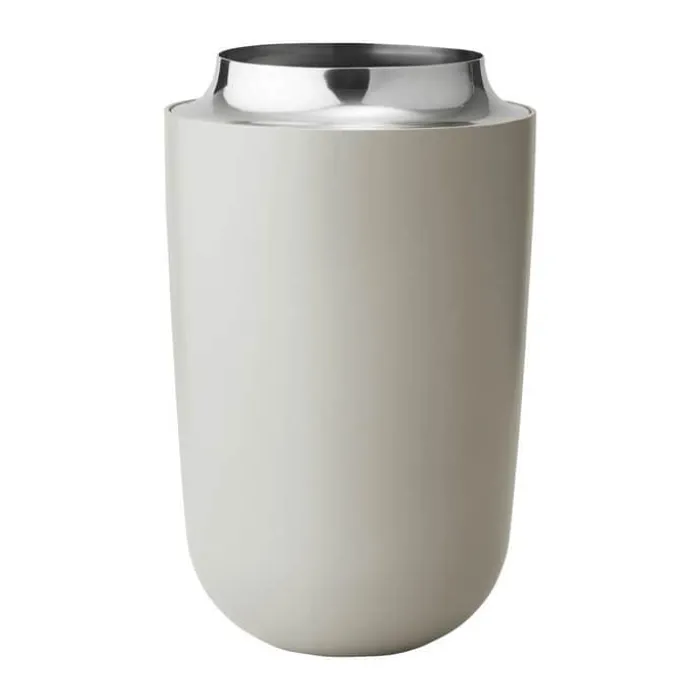 Stelton Concave Vase H 21 cm - Aluminium/rustfrit stål - Sand