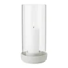 Stelton Hurricane Lysestage H 29 cm - Borosilikatglas/stentøj - Sand