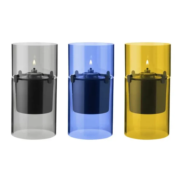 Stelton Lucie Hurricane H 17,5 cm - Glas - Azure