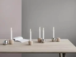 Stelton Ora Lysestage H 8 cm - Rustfrit stål