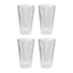 Stelton Pilastro Glas - 4 stk. 35 cl - Glas - Klar