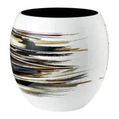 Stelton Stockholm Lignum Vase H 25,7 cm - Aluminium - Hvid/brun