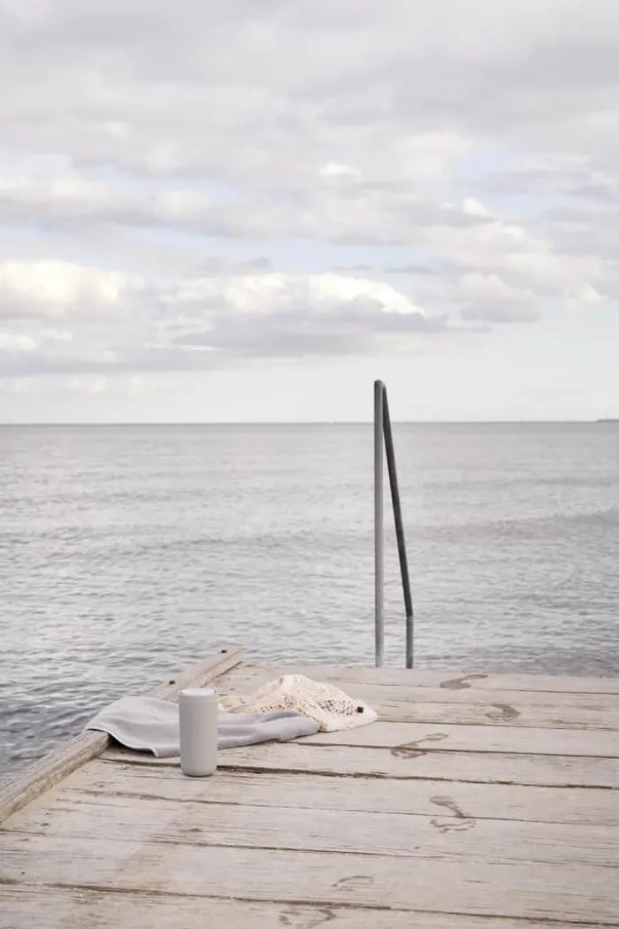 Stelton To Go Click Rejsekrus 40 cl - Pulverlakeret rustftit stål - Light grey