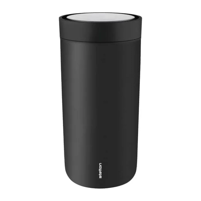 Stelton To-Go Click Termokop 40 cl - Rustfrit stål - Soft black
