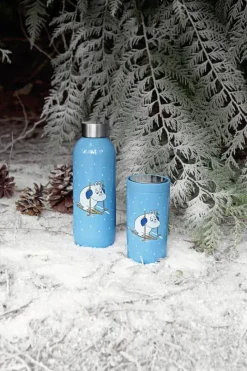 Stelton To Go Click Termokop 20 cl - Rustfrit stål/PP-plast - Moomin skiing