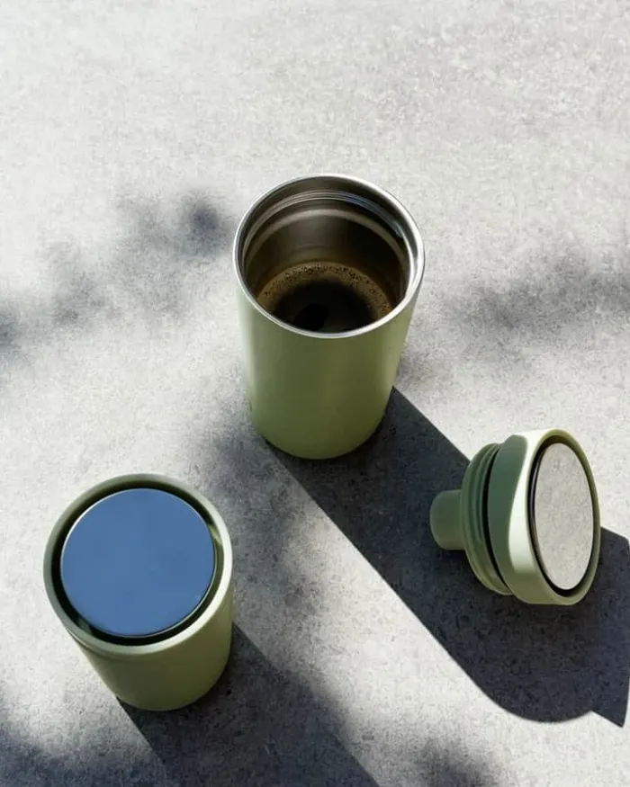 Stelton To-Go Click Termokop 20 cl - Rustfrit stål - Soft green