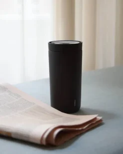 Stelton To-Go Click Termokop 20 cl - Rustfrit stål - Soft black