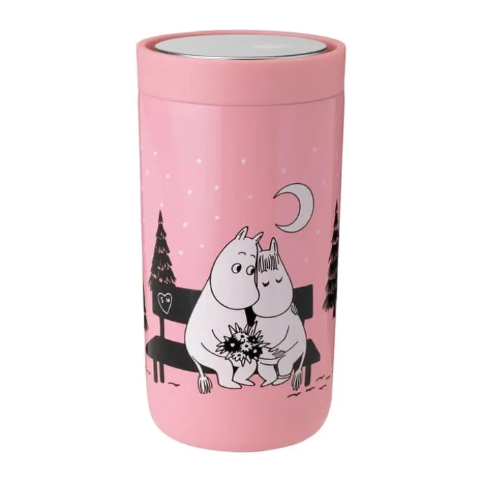 Stelton To-Go Click Termokop 20 cl - Rustfrit stål - I Love You