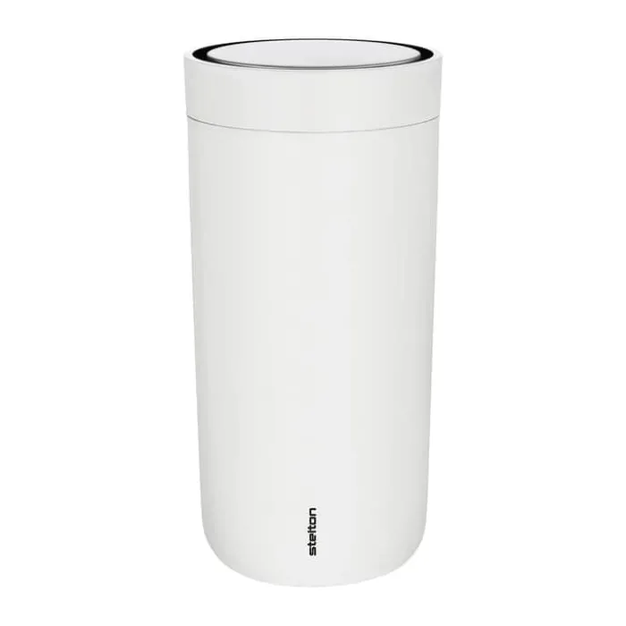 Stelton To-Go Click Termokop 40 cl - Rustfrit stål - Soft chalk