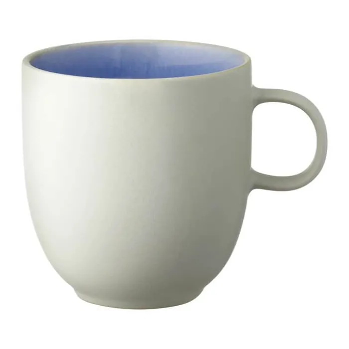 Studio Round North Krus 33 cl - Stentøj - Matte white/shiny river