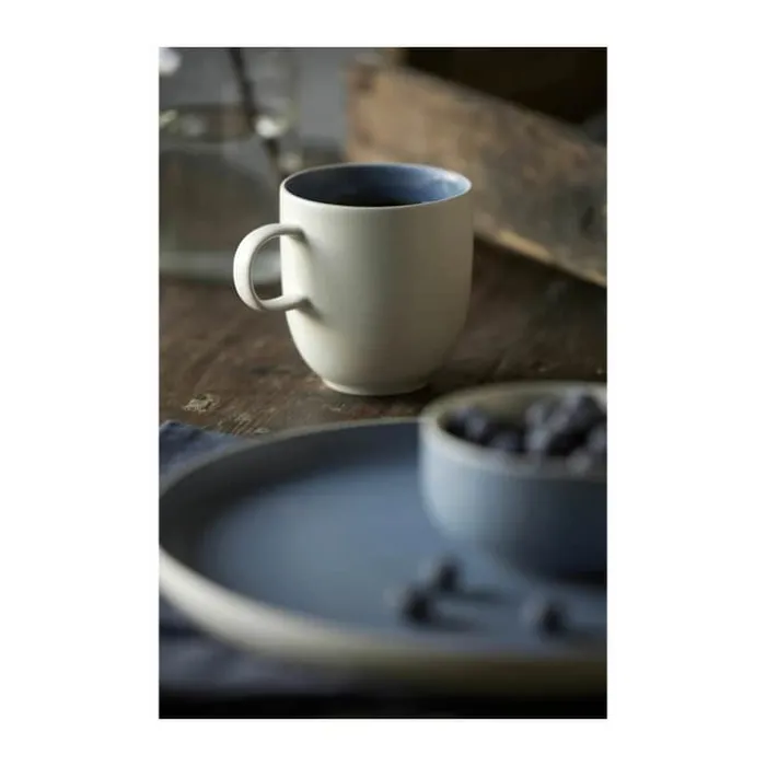 Studio Round North Krus 33 cl - Stentøj - Matte white/matte river