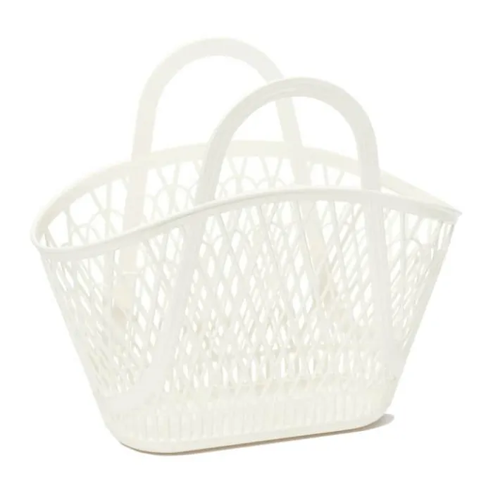 Sun Jellies Betty Basket H 40 x B 45 x D 22 cm - 100% Genanvendeligt plastik - Cream