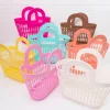 Sun Jellies Rosie Basket H 30,5 x B 17 x D 33 cm - 100% Genanvendeligt plastik - Cream